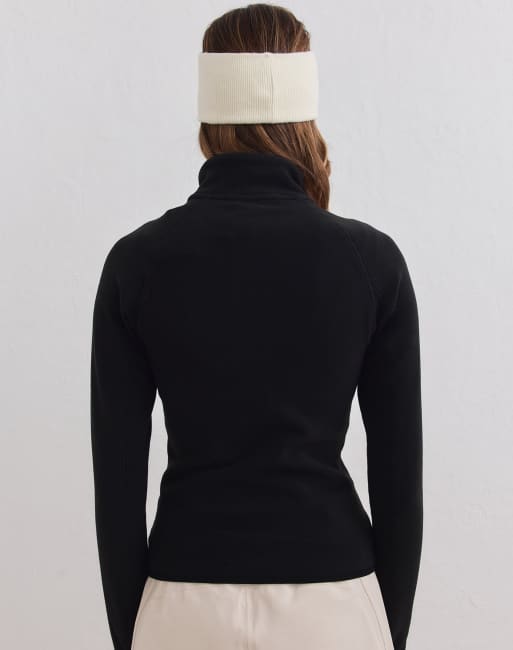 Aim'n - chaqueta de forro polar elástico con cremallera en negro, 2 de 4