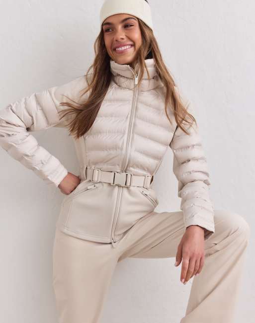Aim'n - Chaqueta híbrida en color arena, 3 de 4