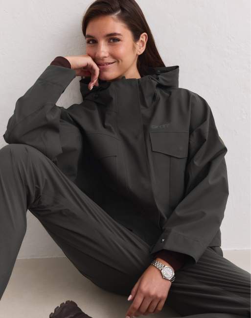 Aim'n - chaqueta impermeable en dark ivy, 3 de 4
