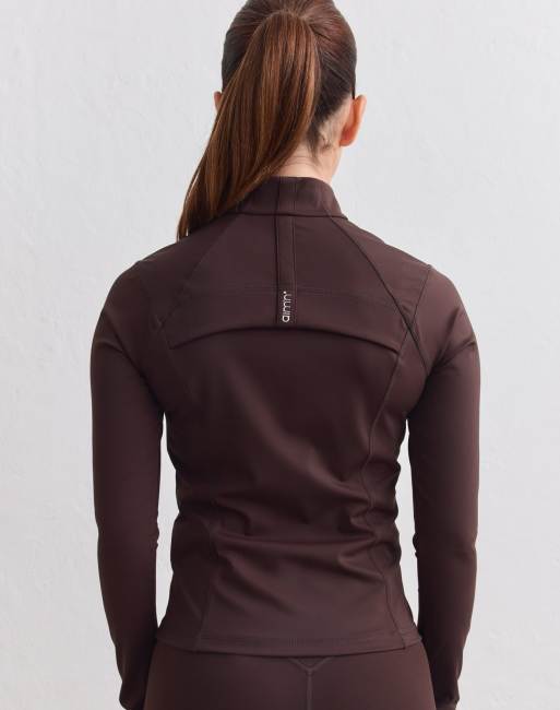 Aim'n - chaqueta moldeadora color chocolate, 2 de 4
