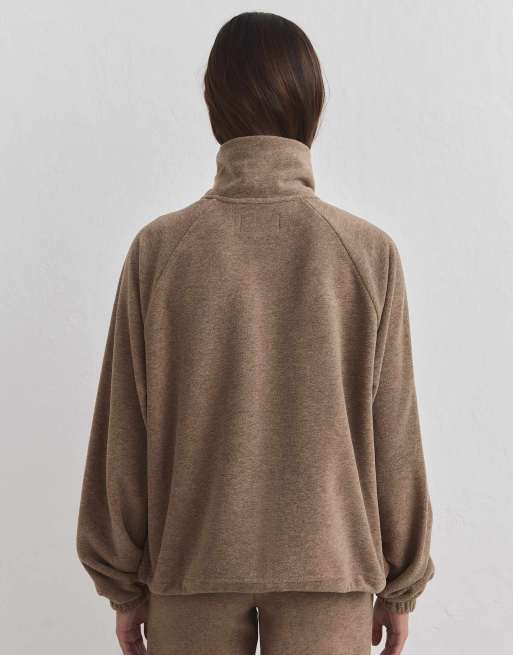 Aim'n - Chaqueta polar con cremallera en hazelnut, 2 de 4