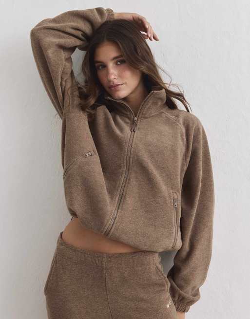 Aim'n - Chaqueta polar con cremallera en hazelnut, 4 de 4