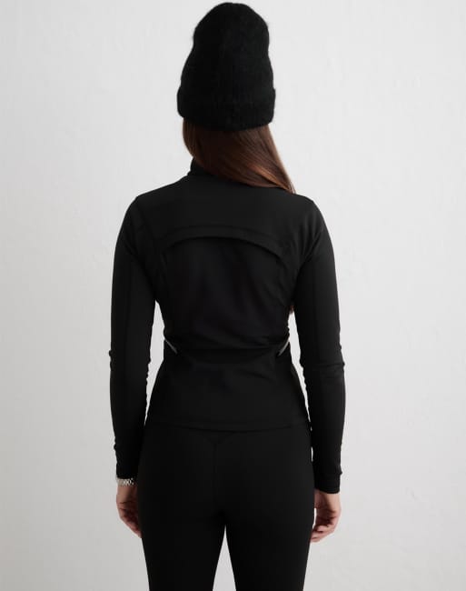 Aim'n chaqueta térmica con cremallera en negro, 3 de 4