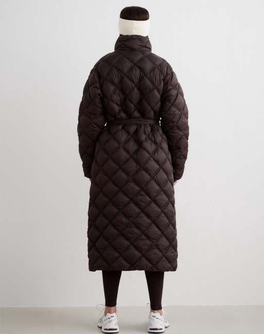 Aim'n Chocolate quilted coat in chocolate, 4 of 4