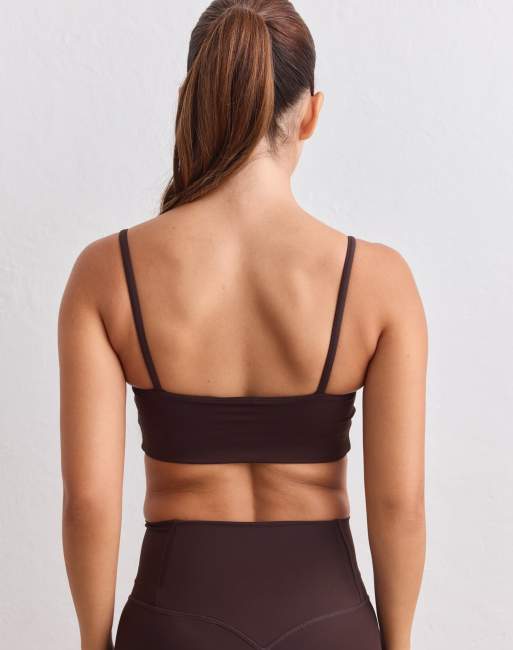 Aim'n Chocolate sculpting strap bra in chocolate, 2 of 4