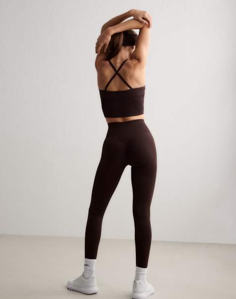 Aim'n Chocolate zip jacket,bralette, seamless tights, hotpants & flares - view 1