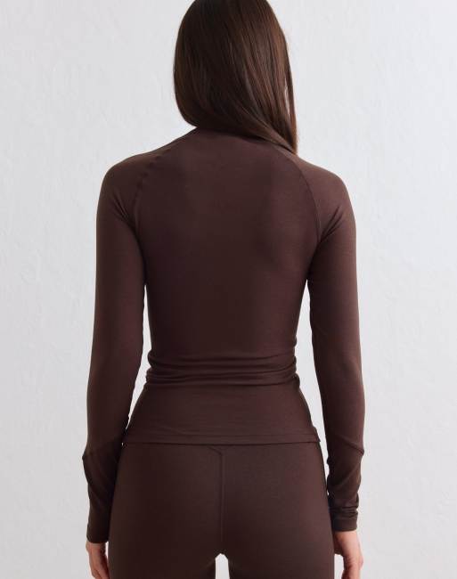 Aim'n chokolade baselayer med lange ærmer, 2 af 4