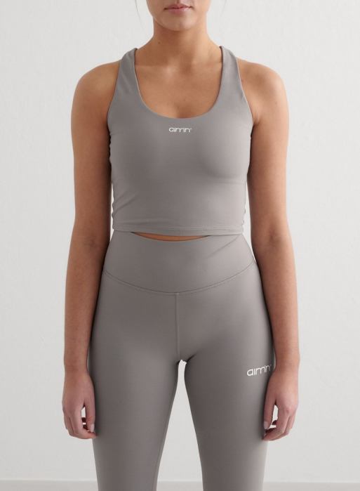 Aim'n - Concrete Core Essential - Bralette in grijs