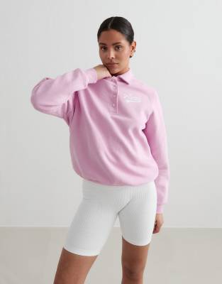 Aim'n - Cotton Candy Pitch - Polo-Sweatshirt in Rosa