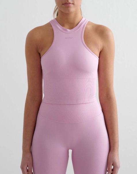 Aim'n - Cotton Candy Shape - Pink sømløs top med racerfront - view 1