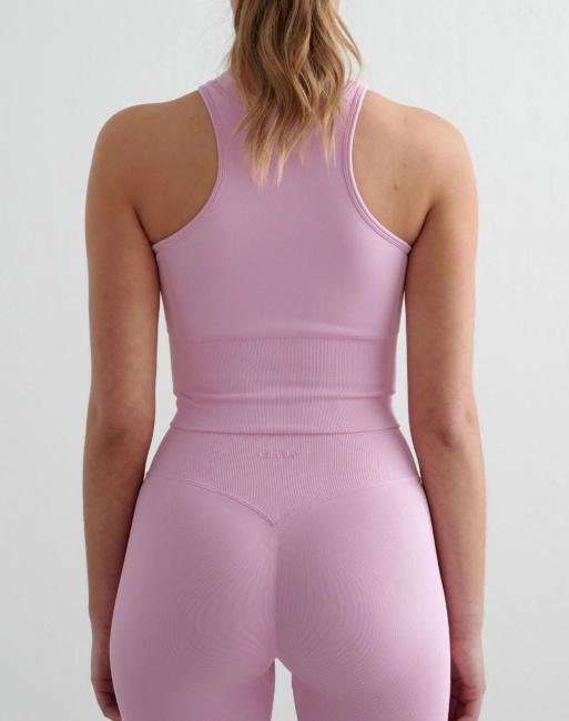 Aim'n - Cotton Candy Shape - Pink sømløs top med racerfront, 2 af 4