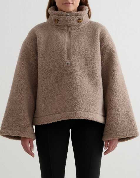 Aim'n - Dark Clay - Anorak in pile color argilla scuro - view 1