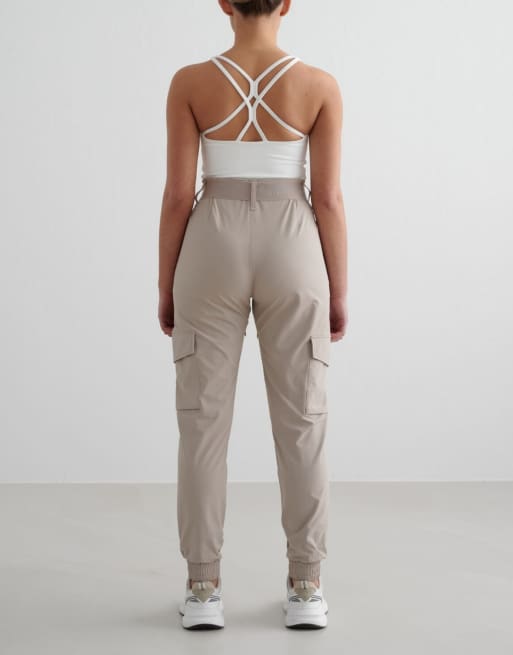 Aim'n Dark clay cargo pants in beige, 2 of 4