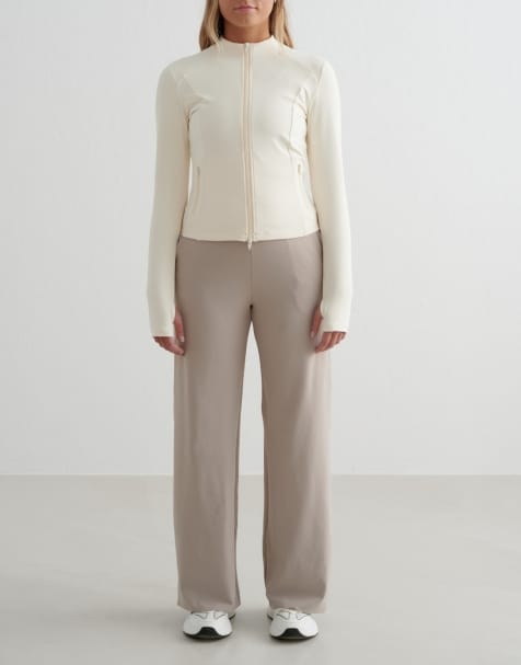 Aim'n Dark clay sense wide pants in beige - view 1