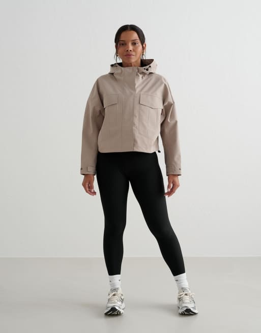 Aim'n – Dark Clay – Wasserfeste Jacke Beige, 3 von 4