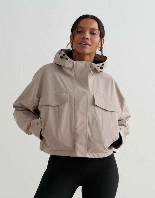 Aim'n Dark clay waterproof jacket in beige