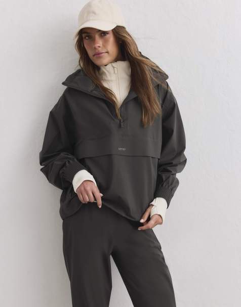 Aim'n Dark ivy waterproof stretch anorak in dark ivy - view 1