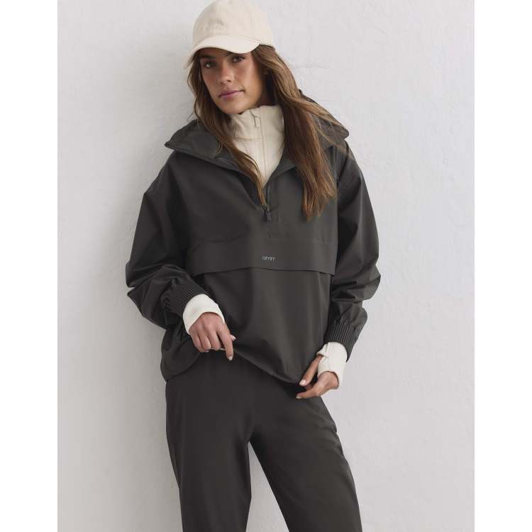 Aim'n Dark ivy waterproof stretch anorak in dark ivy | ASOS