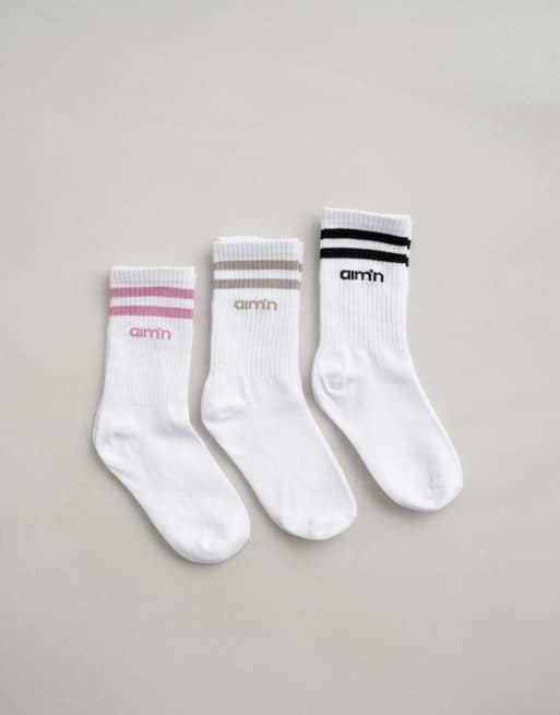 Aim'n – Desert Rose Aim High – Socken in Weiß
