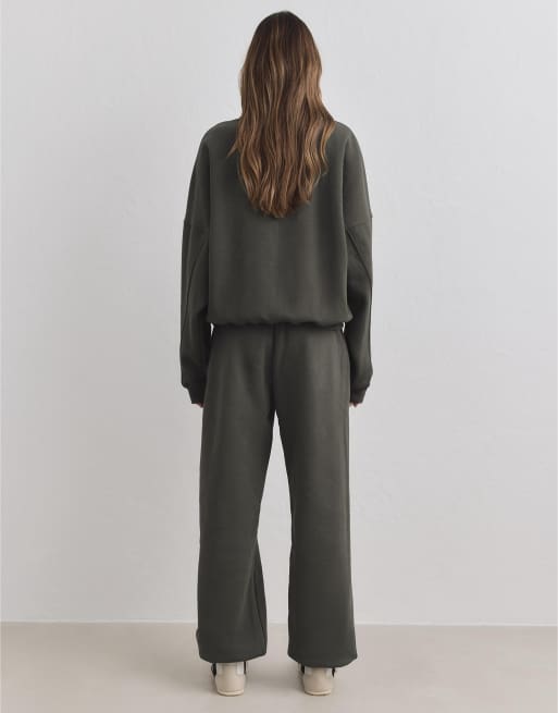 Aim'n donkerblauwe classic sweatpants in dark ivy, 2 van 4
