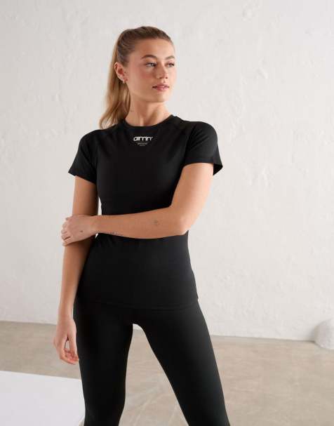 Aim'n - Edge Core - T-shirt a maniche corte nera - view 1