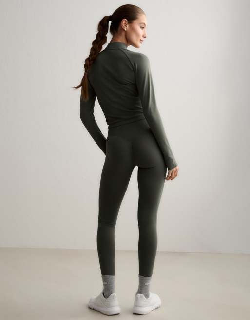 Aim'n - Efeugrønne formende sømløse leggings, 4 af 4