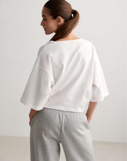 Aim'n - Elevated T-shirt in wit, 2 van 4
