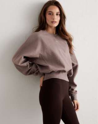 Aim'n - Espresso Melange Sportif - Sweatshirt in meliertem Espresso-Brown