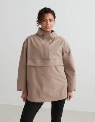 Aim'n - Espresso - Wasserdichter Oversize-Anorak in Braun