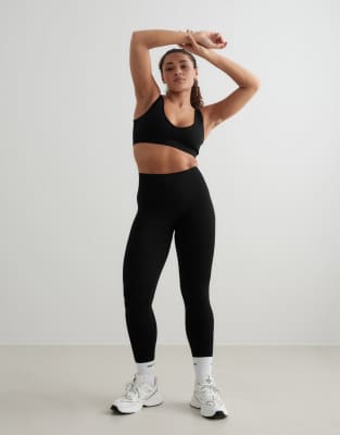 Formende, nahtlose Leggings in Schwarz Schwarz 36