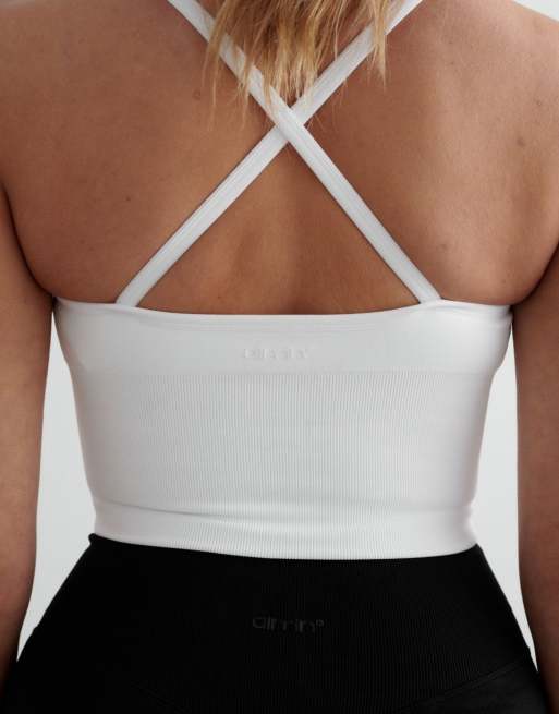 Aim'n – Formendes, nahtloses Bustier in Weiß mit überkreuzten Rückenträgern, 4 von 4