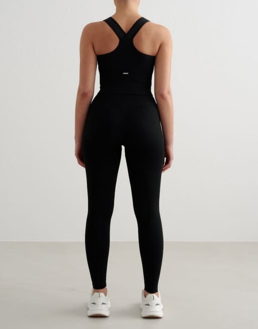 Aim'n – Geripptes, nahtloses Bustier mit starker Stützfunktion in Schwarz, 3 von 4