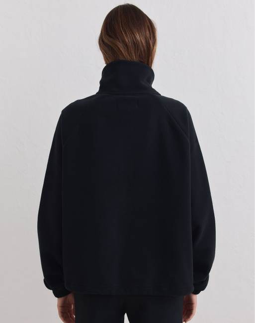 Aim'n giacca in pile con zip nera, 2 di 4