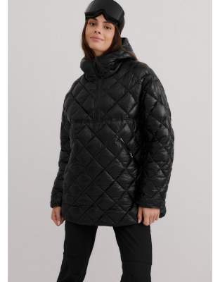 Aim'n - Glossy Black Luxe - Stepp-Anorak in glänzendem Schwarz