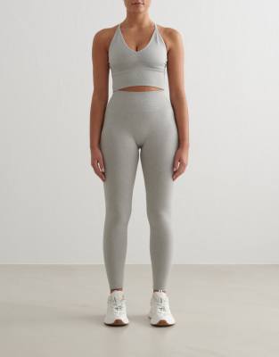 Aim'n - Grey Melange - Nahtlose, formende Leggings in meliertem Grau
