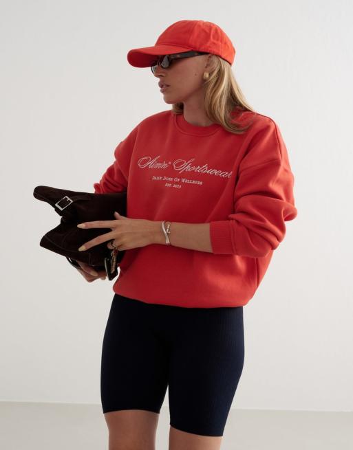 Aim'n - Heritage jaren 90 sweatshirt in rood