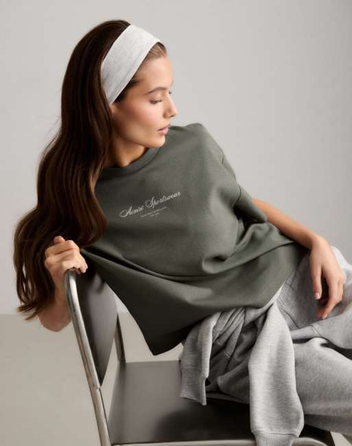 Aim'n – Ivy – Kastiges T-Shirt mit Schriftzug, 4 von 4