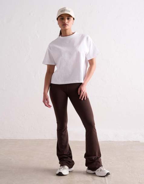 Aim'n – Kastenförmiges T-Shirt in Weiß - view 1