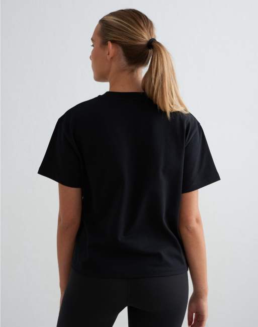 Aim'n – Kastiges T-Shirt in Schwarz, 4 von 4