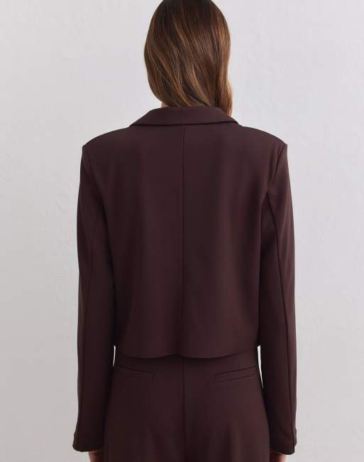 Aim'n kurzer Blazer in Schokobraun, 2 von 4
