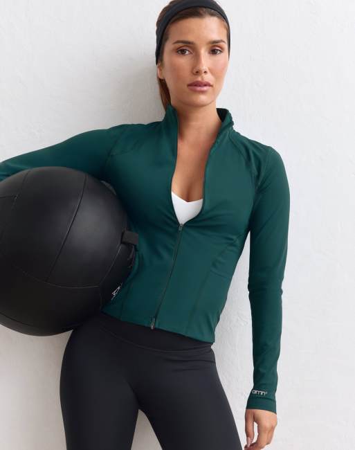 Aim'n Lagoon pace zip jacket in lagoon, 3 of 4