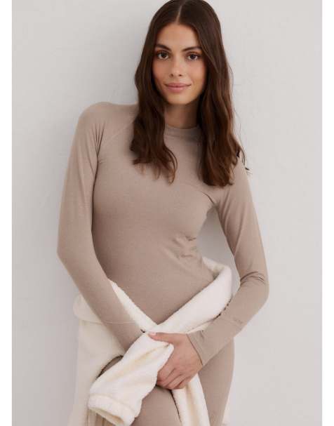 Aim'n – Langärmliges Baselayer in Espresso - view 1