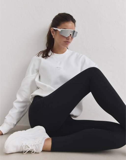 Aim'n - Le Run - Hardloopsweatshirt in wit, 4 van 4