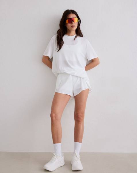 Aim'n - Le Run - T-shirt da corsa senza cuciture bianca - view 1
