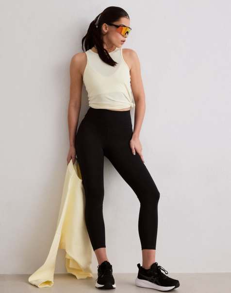 Aim'n - Leggings da corsa lunghezza sette ottavi neri - view 1