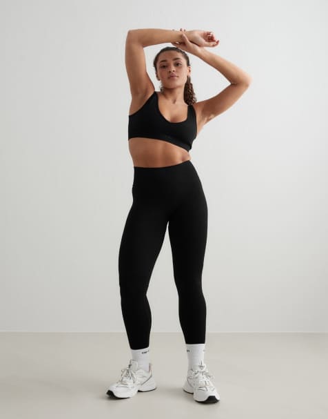 Aim'n - Leggings neri modellanti senza cuciture - view 1