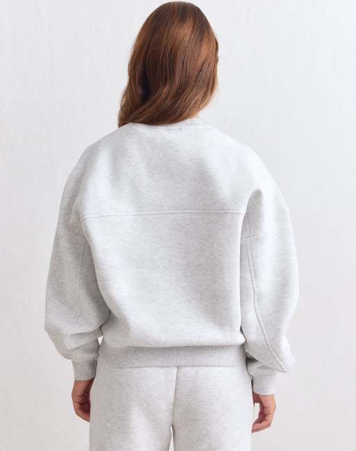 Aim'n Light grey melange athletics club sweatshirt in light grey melange, 2 of 4