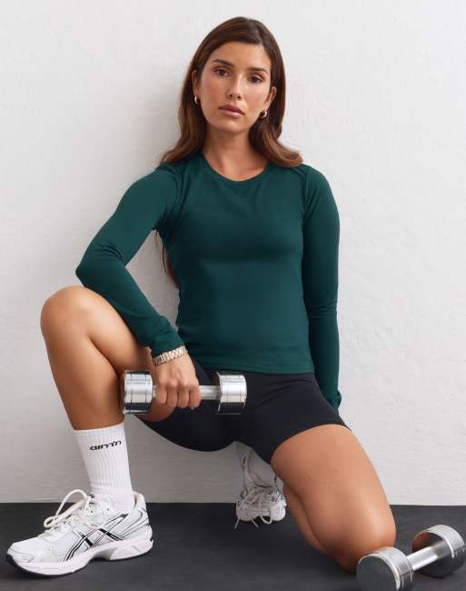 Aim'n maglia basic morbida con scollo rotondo e maniche lunghe Lagoon, 4 di 4