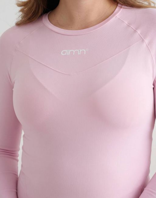 Aim'n Maternity - Top a maniche lunghe basic premaman morbido in cotone zucchero filato, 4 di 4