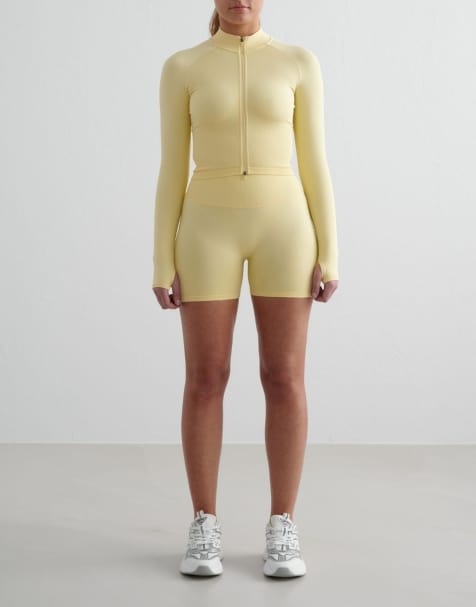 Aim'n - Mellow - Short moulant effet sculptant sans coutures - Jaune clair - view 1